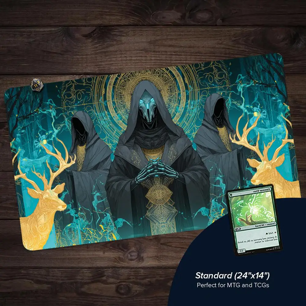 The eerie skeleton wizard MTG Playmat Magic Card Mat with Stitched Edge Non-Slip Durable Tabletop playmat Board Game Mat for TCG
The eerie skeleton wizard MTG Playmat Magic Card Mat with Stitched Edge Non-Slip Durable Tabletop playmat Board Game Mat for TCG