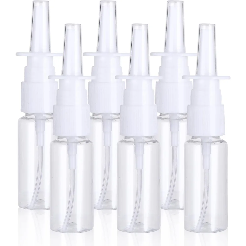 6 Pcs 20ml Empty Refillable Nasal Spray Bottles PET Plastic Atomizer for Essential Oils Perfume Saline Solution Travel Reusable Container Set
6 Pcs 20ml Empty Refillable Nasal Spray Bottles PET Plastic Atomizer for Essential Oils Perfume Saline Solution Travel Reusable Container Set
