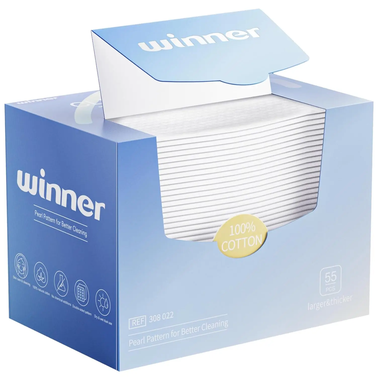 Ultra-Soft Disposable Face Towels, XL Biobased Makeup Remover Wipes, 55 Count, Odor-Free for Sensitive Skin
Ultra-Soft Disposable Face Towels, XL Biobased Makeup Remover Wipes, 55 Count, Odor-Free for Sensitive Skin
