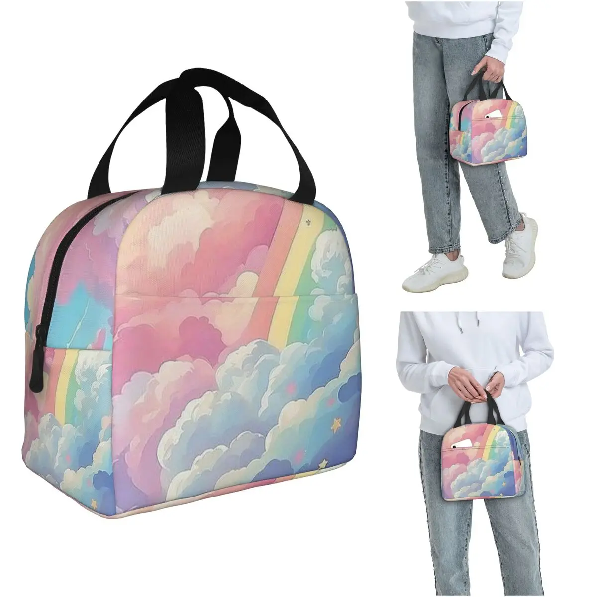 Rainbow With Clouds Comic Style Insulated Lunch Bag for Kids School Cooler Thermal Food Box Tote Leakproof Lunch Boxes Container
Rainbow With Clouds Comic Style Insulated Lunch Bag for Kids School Cooler Thermal Food Box Tote Leakproof Lunch Boxes Container