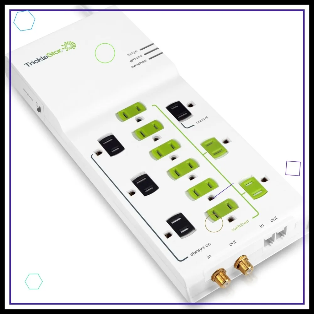 Advanced 12-Outlet Power Strip with 4320 Joules Surge Protection, Coax & RJ11, 4ft Cord
Advanced 12-Outlet Power Strip with 4320 Joules Surge Protection, Coax & RJ11, 4ft Cord