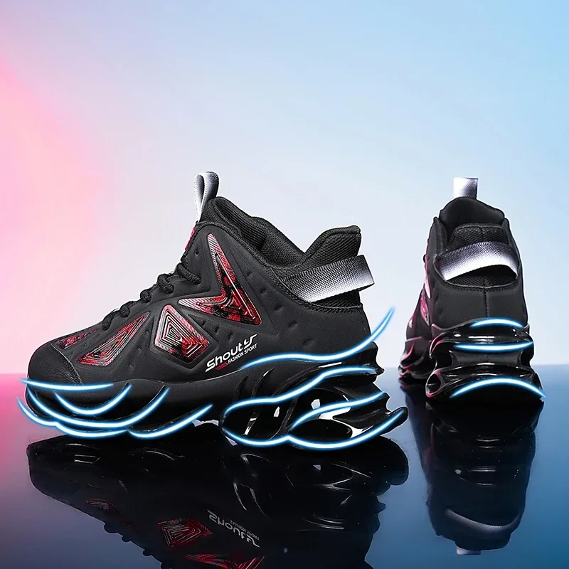 Кожаные кроссовки с лезвиями, мужская уличная спортивная обувь, брендовая дизайнерская обувь для отдыха, амортизирующая прогулочная обувь, обувь на заказ
Кожаные кроссовки с лезвиями, мужская уличная спортивная обувь, брендовая дизайнерская обувь для отдыха, амортизирующая прогулочная обувь, обувь на заказ