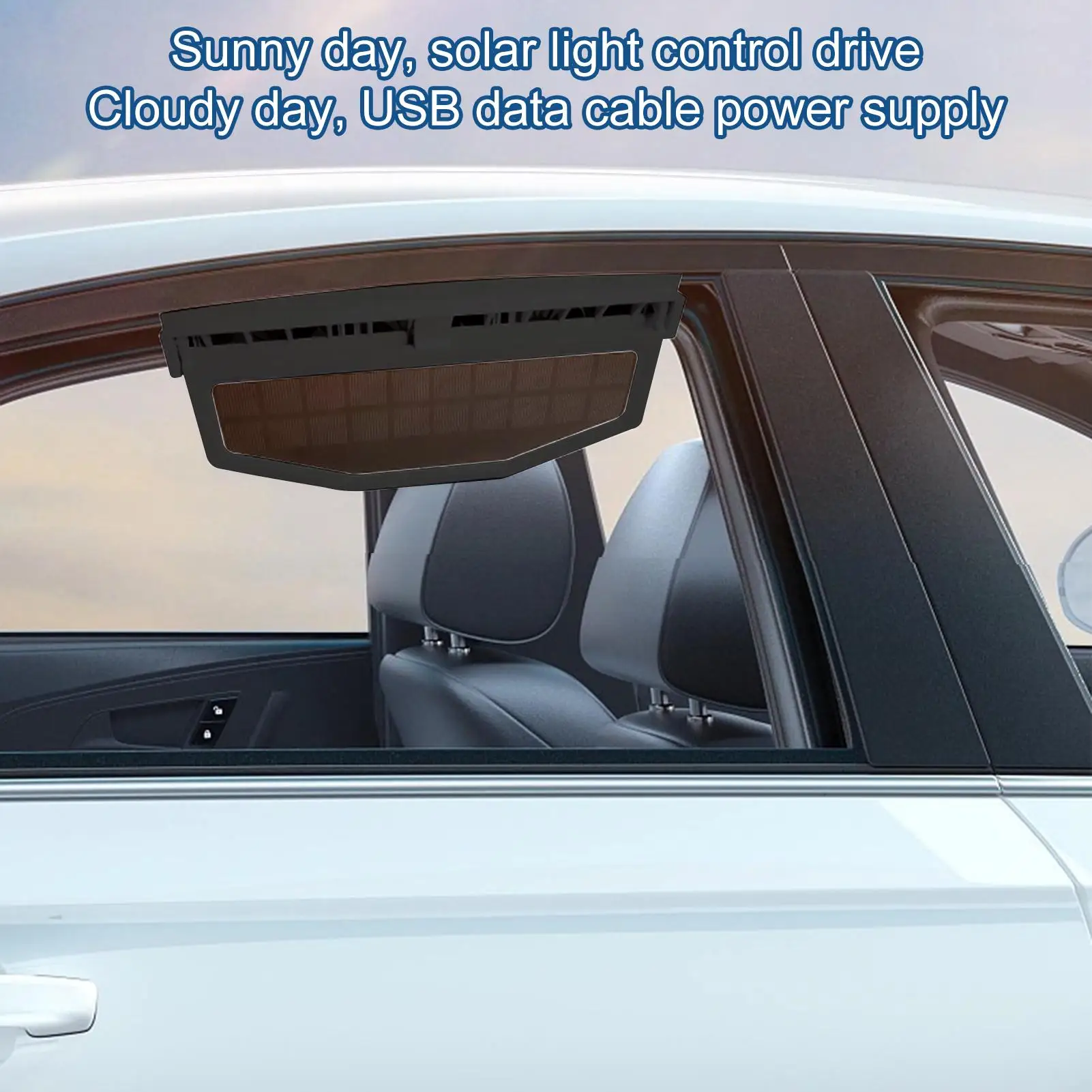 Solar Car Exhaust Fan with 3 Air Outlets Car Radiator Cooling Fan Car Window Air Vent Fan USB Power Auto Ventilation Fan black
Solar Car Exhaust Fan with 3 Air Outlets Car Radiator Cooling Fan Car Window Air Vent Fan USB Power Auto Ventilation Fan black
