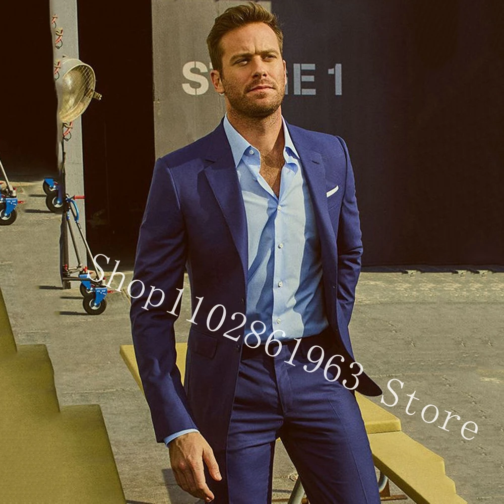 2 Pieces Men Suits Blazer Pants Slim Fit Notched Lapel Two Buttons Male Suits Groom Tuexdos For Wedding Costume Homme Mariage
2 Pieces Men Suits Blazer Pants Slim Fit Notched Lapel Two Buttons Male Suits Groom Tuexdos For Wedding Costume Homme Mariage
