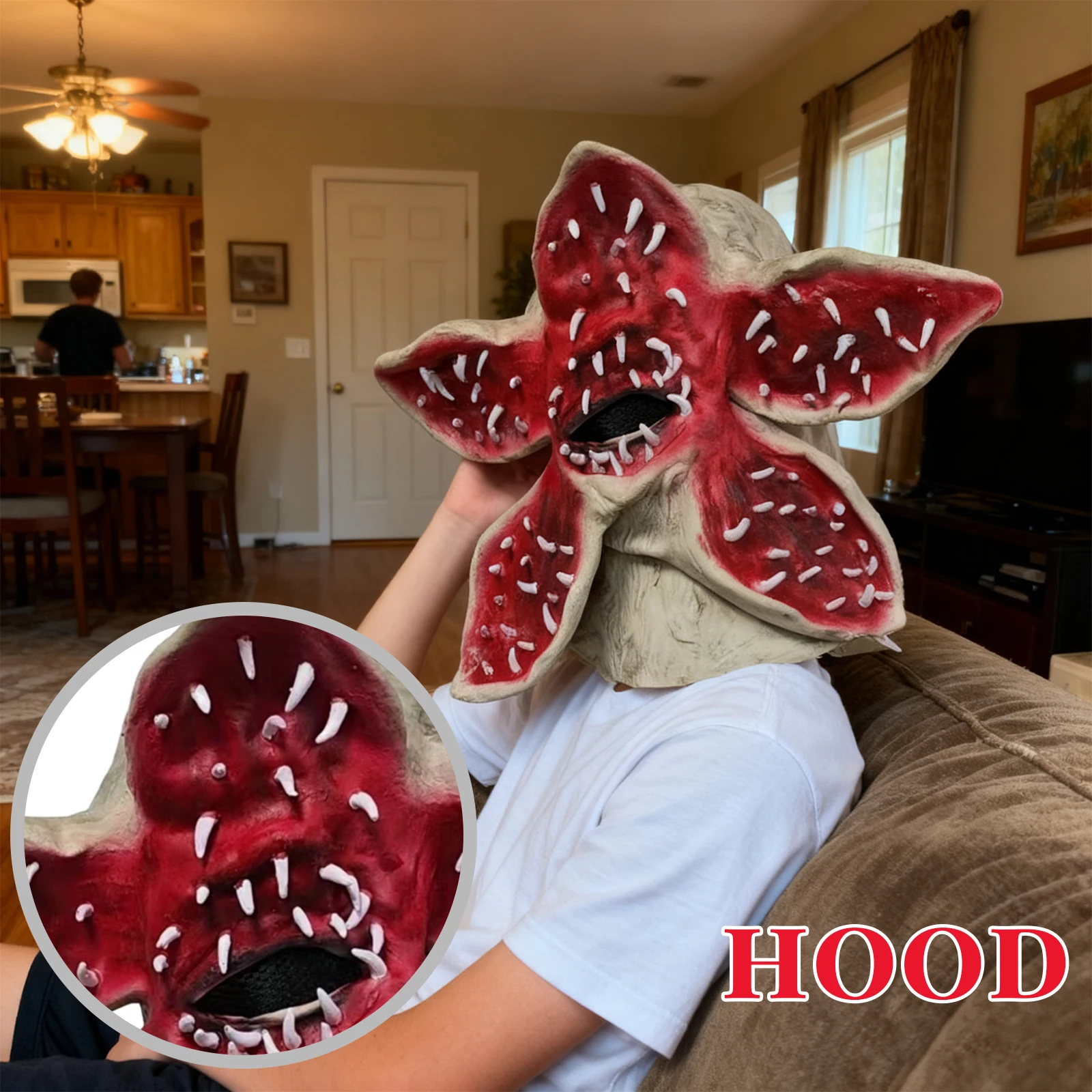 Man Eating Flower Mask Mask Dance Party Funny Mask Birthday Dress Up
Man Eating Flower Mask Mask Dance Party Funny Mask Birthday Dress Up