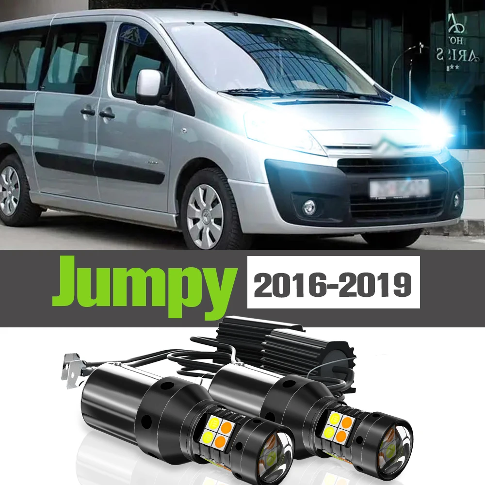 2x LED Dual Mode Turn Signal+Daytime Running Light DRL Accessories Lamp For Citroen Jumpy 2016-2019 2017 2018
2x LED Dual Mode Turn Signal+Daytime Running Light DRL Accessories Lamp For Citroen Jumpy 2016-2019 2017 2018