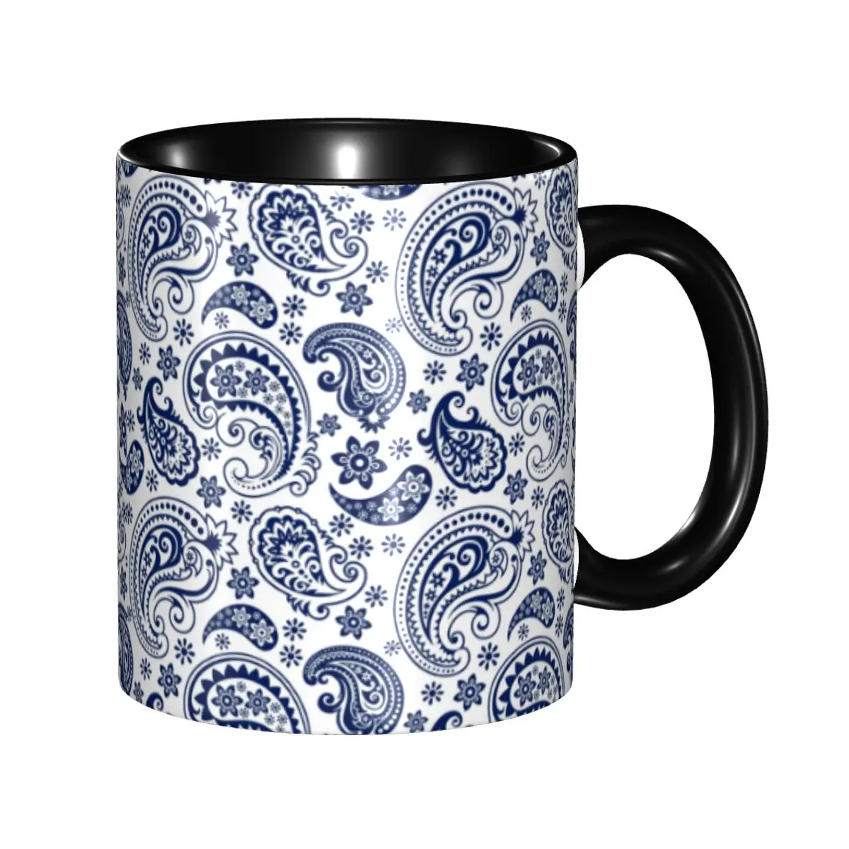 Blue And White Vintage Paisley Style Mug Custom Flowers Pattern Coffee Ceramic Mug Creative Present
Blue And White Vintage Paisley Style Mug Custom Flowers Pattern Coffee Ceramic Mug Creative Present