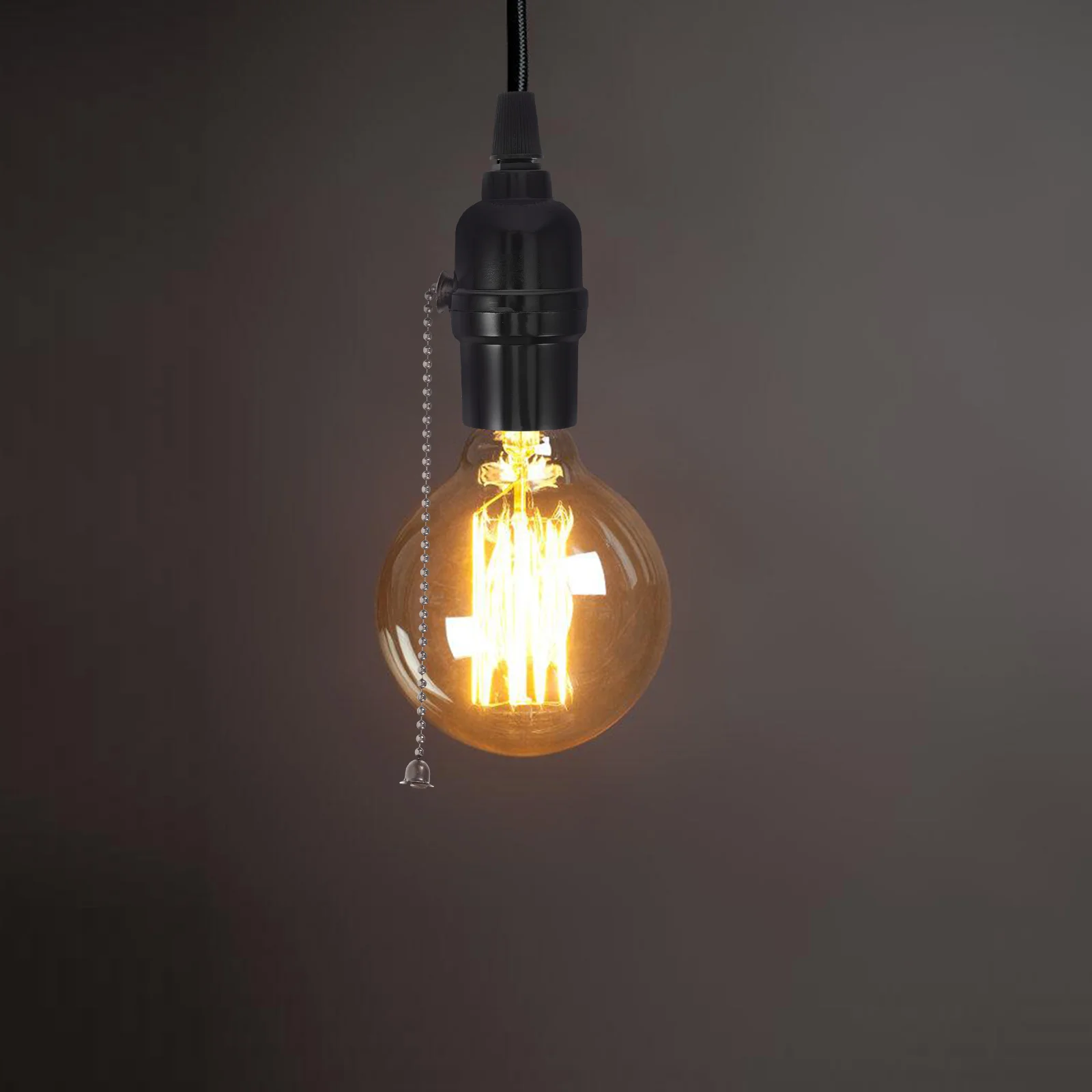 Lamp Head Holder Socket 250V250W Pull Chain Light Fixture Lampholder Wall Ceiling Lamp Parts Accessories Black
Lamp Head Holder Socket 250V250W Pull Chain Light Fixture Lampholder Wall Ceiling Lamp Parts Accessories Black