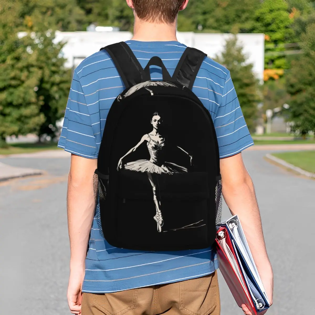 Black White Classical Ballet Dance Backpack Student BookBag Children School Bag Laptop Shoulder Bags for Men Women
Black White Classical Ballet Dance Backpack Student BookBag Children School Bag Laptop Shoulder Bags for Men Women