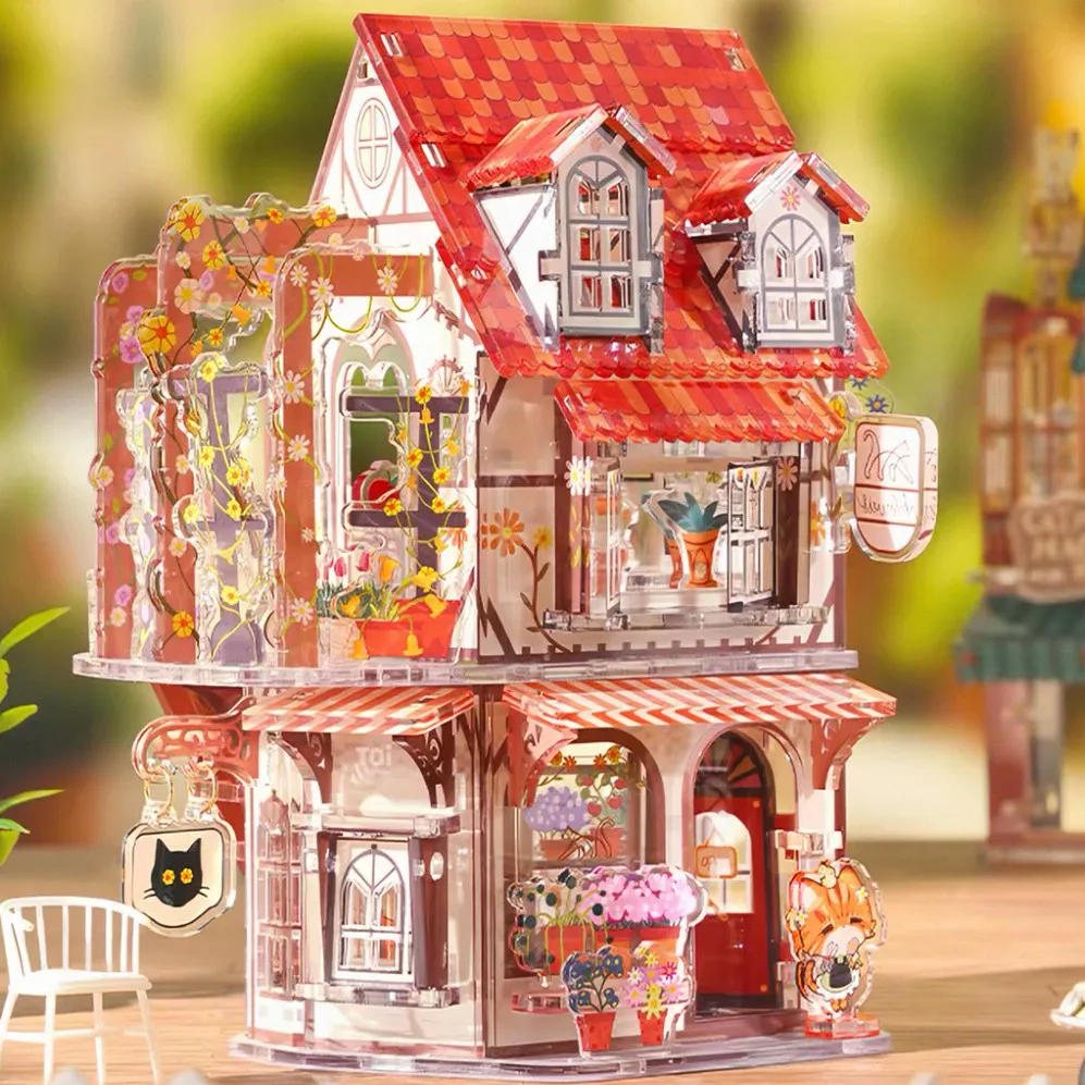 DIY Plastic Miniature House Kit Acrylic Jigsaw Puzzle Mini Houses Cat Flower House Model Kits 3D Puzzle for Girls Birthday Gifts
DIY Plastic Miniature House Kit Acrylic Jigsaw Puzzle Mini Houses Cat Flower House Model Kits 3D Puzzle for Girls Birthday Gifts
