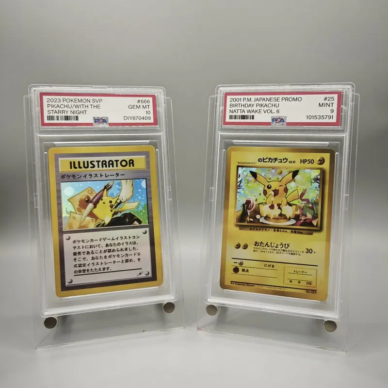 DIY High Quality Pokemon PSA PTCG Card Pikachu Illustrator BIRTHDAY PIKACHU Full Art Pikachu Collectible Card Gift
DIY High Quality Pokemon PSA PTCG Card Pikachu Illustrator BIRTHDAY PIKACHU Full Art Pikachu Collectible Card Gift 