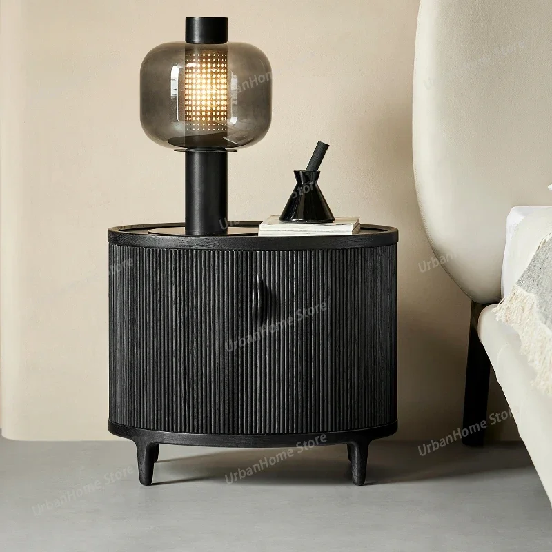 Brown Unique Wooden Nightstands Black Oak Bedroom Modern Cabinet Walnut Bedsides Table Storage Cool Mesa De Noche Home Furniture
Brown Unique Wooden Nightstands Black Oak Bedroom Modern Cabinet Walnut Bedsides Table Storage Cool Mesa De Noche Home Furniture