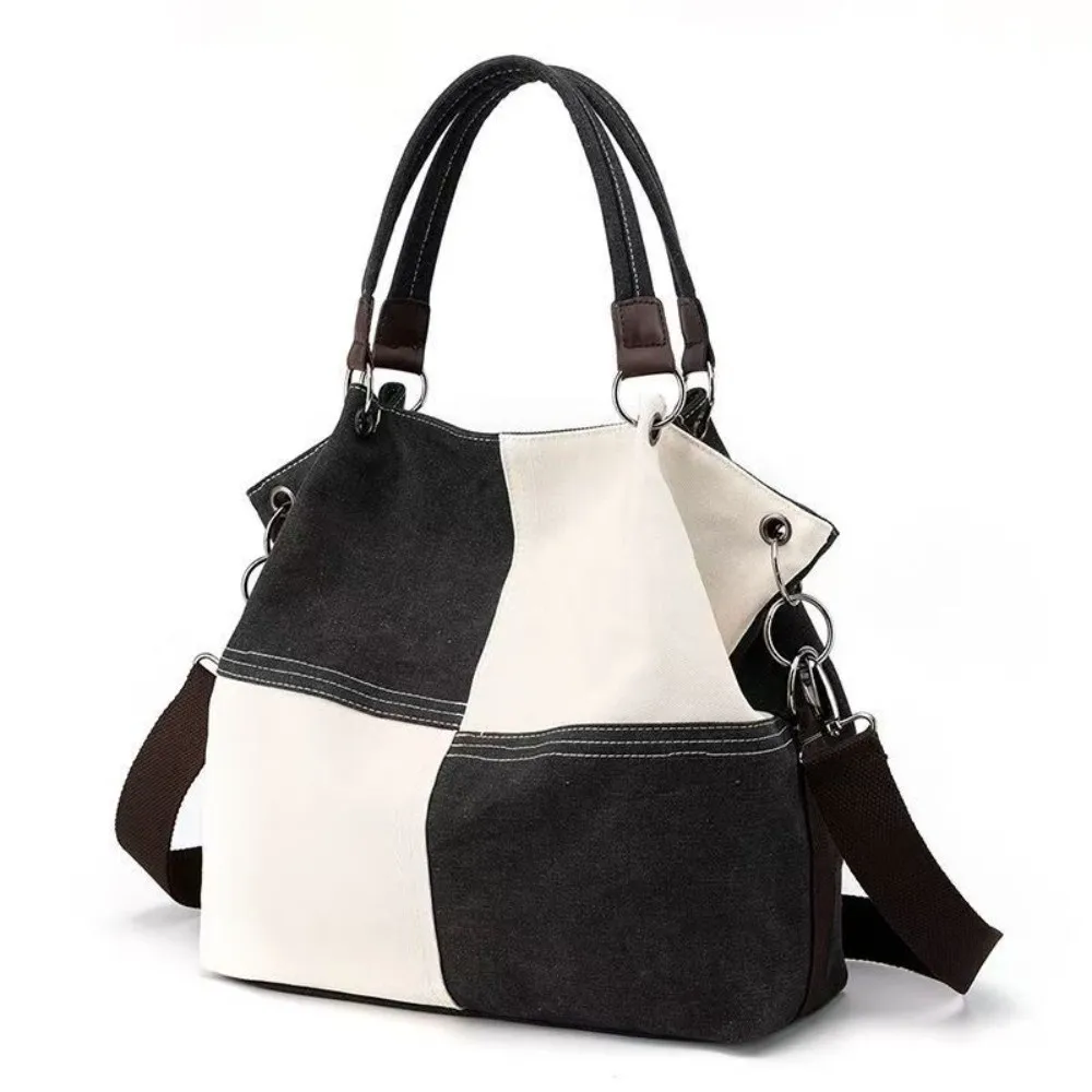 Simple Design Retro Canvas Shoulder Bag Patchwork Style Large Capacity Shoulder Crossbody Bag All-match Soft Color-block Handbag
Simple Design Retro Canvas Shoulder Bag Patchwork Style Large Capacity Shoulder Crossbody Bag All-match Soft Color-block Handbag