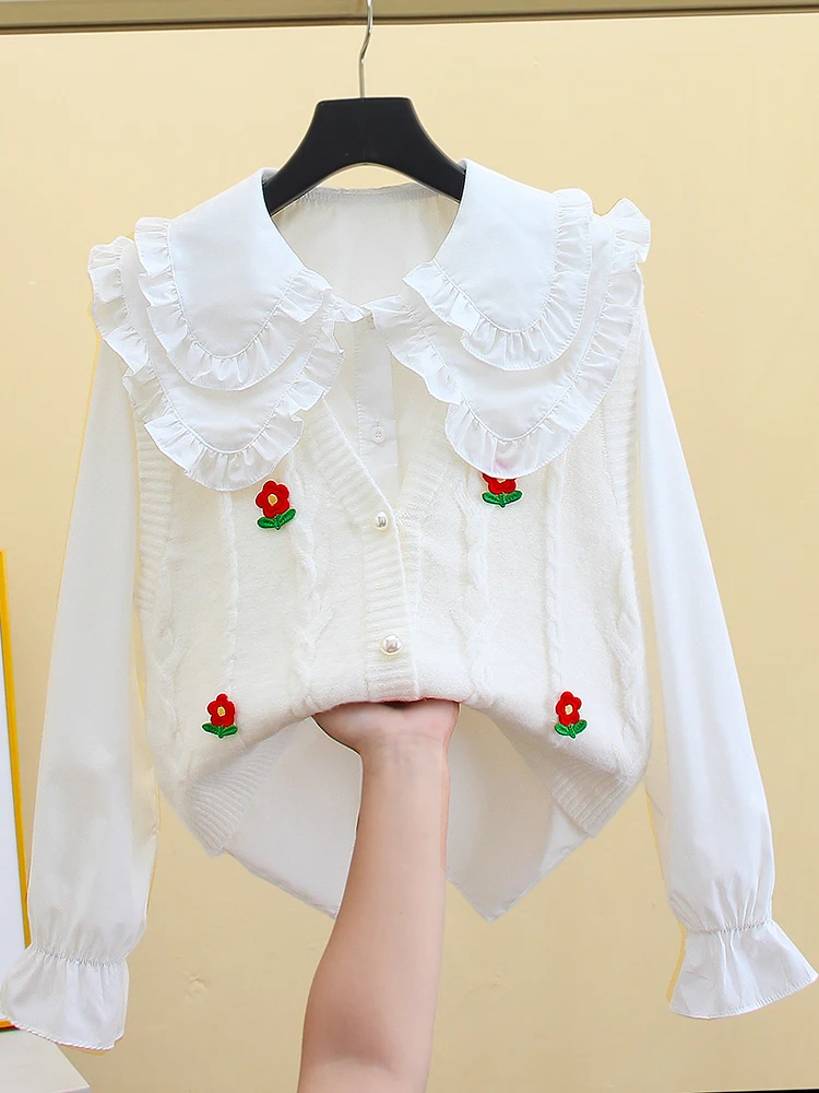 Women's Faionable ort Svel Knitted Vest Spring Autumn Loose Fit Sweet Sle Button Decoration Mixed Fiber Blend
Women's Faionable ort Svel Knitted Vest Spring Autumn Loose Fit Sweet Sle Button Decoration Mixed Fiber Blend