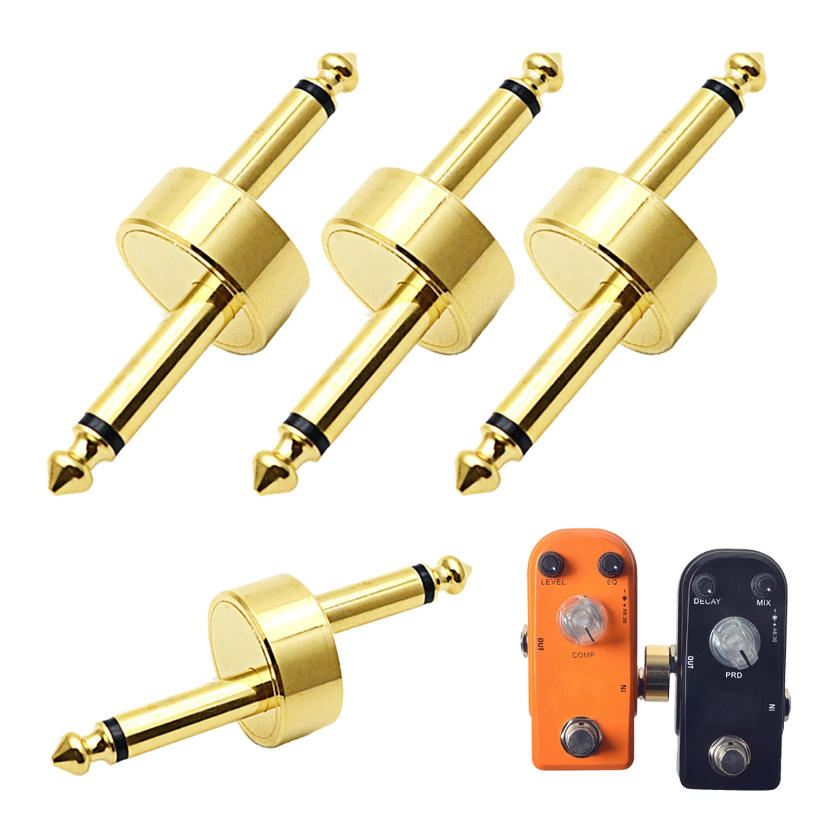 Miwayer Z Type Guitar Pedal Connectors - 4 Pieces, Gold Plated, Low Noise, Strong Signal, for Guitar/Bass Pedal to Pedal
Miwayer Z Type Guitar Pedal Connectors - 4 Pieces, Gold Plated, Low Noise, Strong Signal, for Guitar/Bass Pedal to Pedal