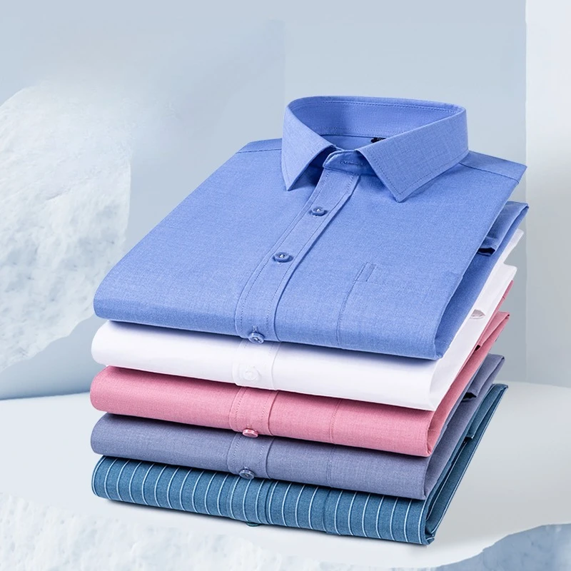 cotton long sleeve shirts for men slim fit casual plain shirt single pocket plaid tops work white business office clothes
cotton long sleeve shirts for men slim fit casual plain shirt single pocket plaid tops work white business office clothes