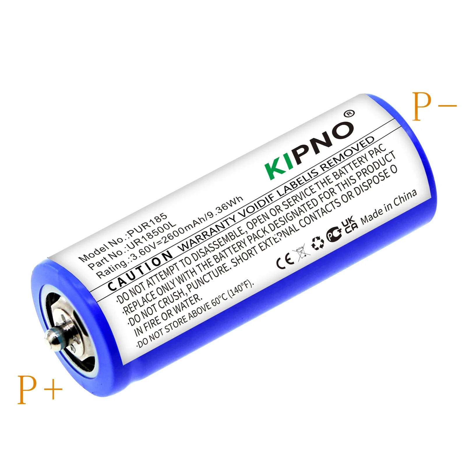 KIPNO Replacement Battery for Braun UR18500Li,3018765,720,730cc,Epil 7,730S-4,67030625,703-0925,Shaver-2600mAh
KIPNO Replacement Battery for Braun UR18500Li,3018765,720,730cc,Epil 7,730S-4,67030625,703-0925,Shaver-2600mAh
