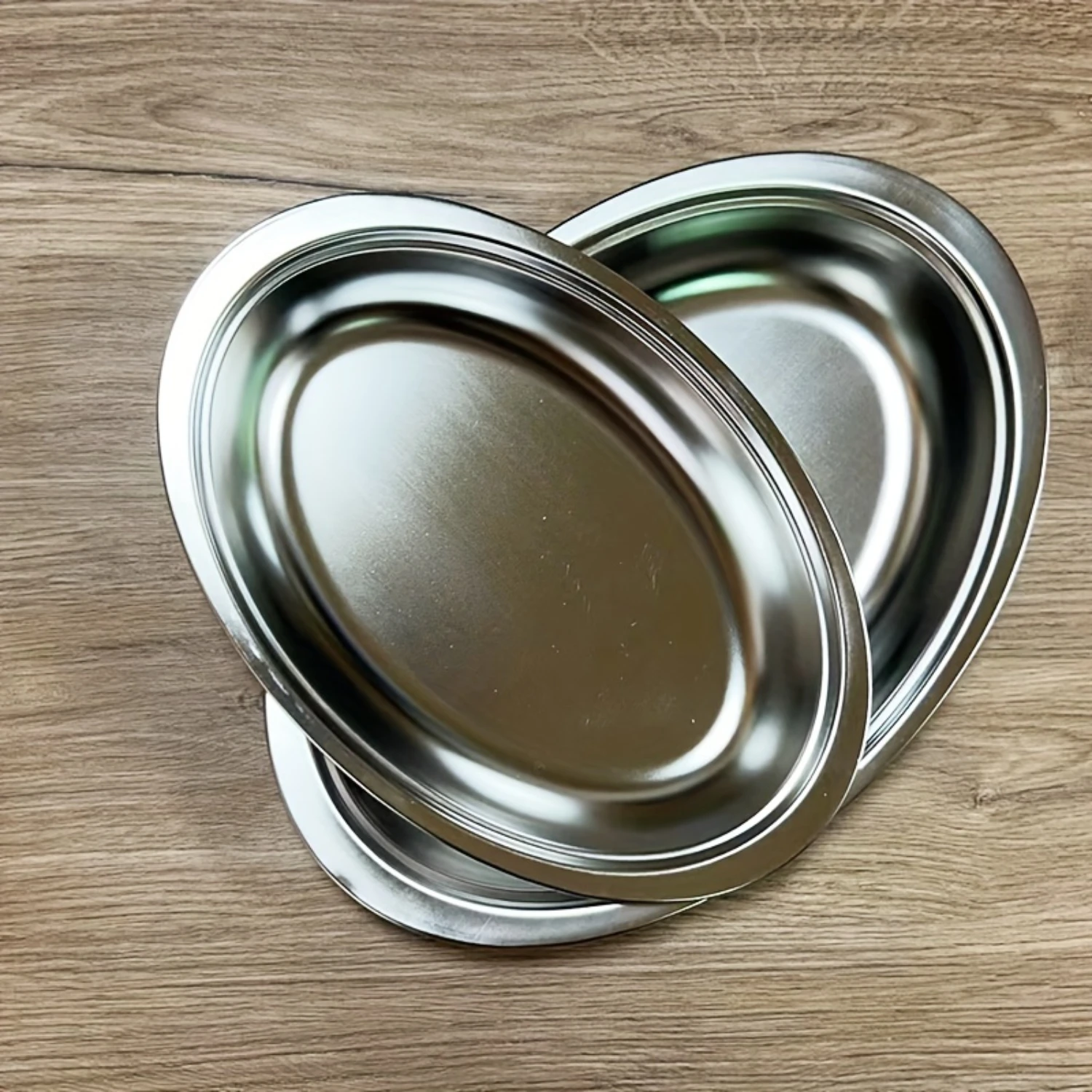 2/4pcs, Stainless Steel Novelty Dinner Plate, Thickened Serving Plate, Barbecue Tray, Dessert Plate, Dessert Plate, Spit Bone Pl
2/4pcs, Stainless Steel Novelty Dinner Plate, Thickened Serving Plate, Barbecue Tray, Dessert Plate, Dessert Plate, Spit Bone Pl