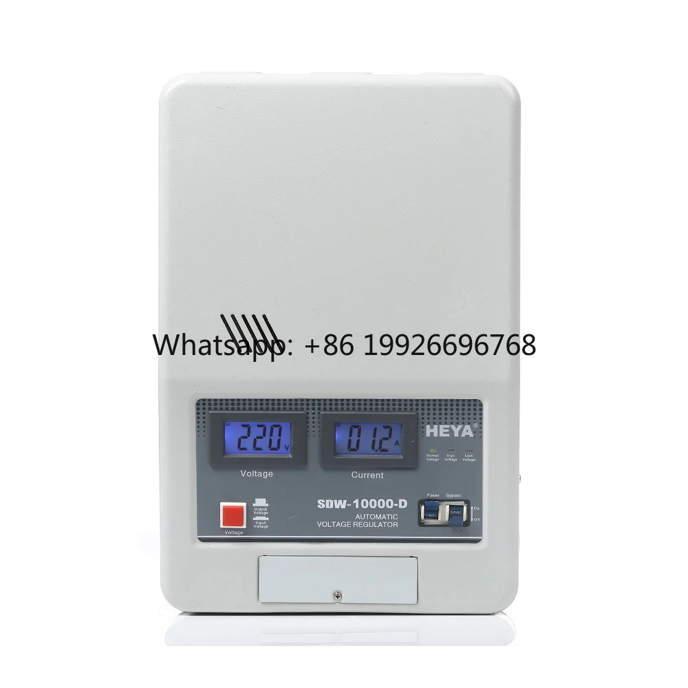 10KVA Digital Servo AVR Automatic Voltage Regulators Stabilizers Single Phase Wall Mounted Home Use 220V Output 50Hz Copper
10KVA Digital Servo AVR Automatic Voltage Regulators Stabilizers Single Phase Wall Mounted Home Use 220V Output 50Hz Copper