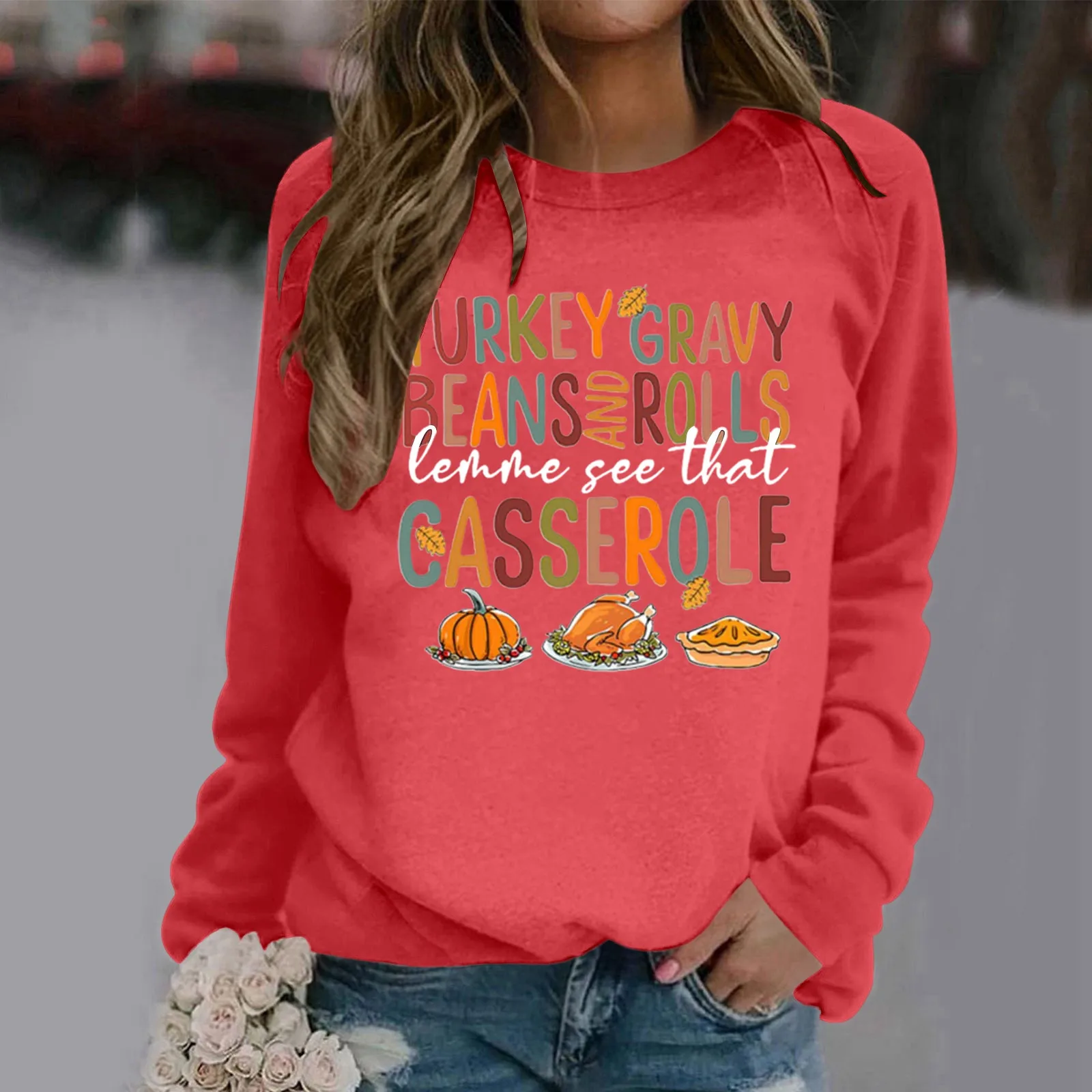 Thanksgiving Day Women's Sweatshirts Fashion Letter Print Long Sleeve Round Neck Casual Pullovers Tops y2k Autumn Warm Clothes
Thanksgiving Day Women's Sweatshirts Fashion Letter Print Long Sleeve Round Neck Casual Pullovers Tops y2k Autumn Warm Clothes