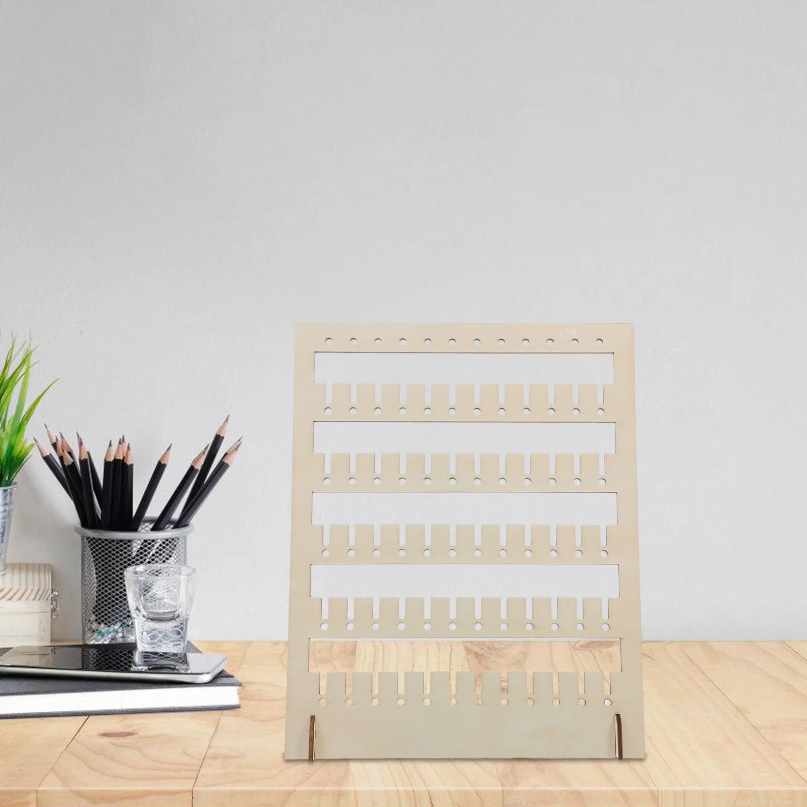 Wood Pegboard Jewelry Display Rack Organizer Stand Multifunctional Adjustable Necklace Bracelet Storage for Vendor Events Craft
Wood Pegboard Jewelry Display Rack Organizer Stand Multifunctional Adjustable Necklace Bracelet Storage for Vendor Events Craft