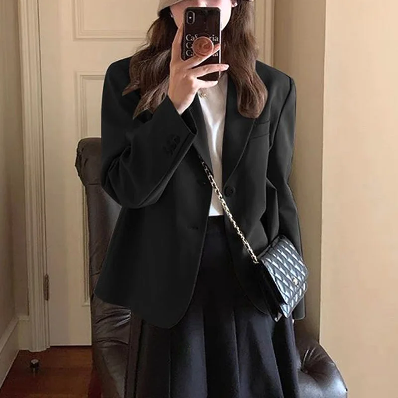 Arrival Women's Clothing Loose Fit Single Breasted Blazer Solid Color Business Casual Office Wear Spring Summer Fashion Jacket
Arrival Women's Clothing Loose Fit Single Breasted Blazer Solid Color Business Casual Office Wear Spring Summer Fashion Jacket