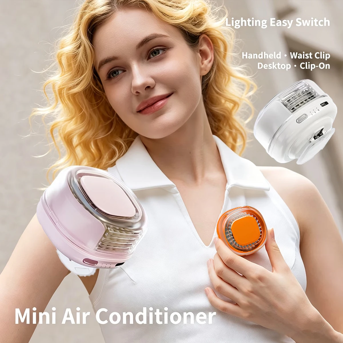 Waist Mounted Mini Fan, Clip on Fan, Outdoor Silent Portable Fan, Rechargeable Fan, Outdoor Cooling Fan
Waist Mounted Mini Fan, Clip on Fan, Outdoor Silent Portable Fan, Rechargeable Fan, Outdoor Cooling Fan