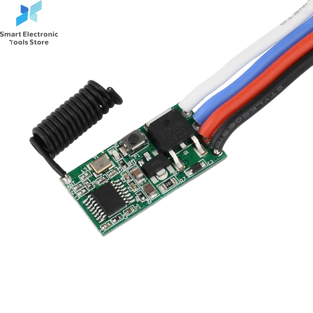 DC 3V-24V 433MHz Wireless Remote Control Switch Long Range Mini Receiver Transmitter Module Remote Control Transmitter PCB Board
DC 3V-24V 433MHz Wireless Remote Control Switch Long Range Mini Receiver Transmitter Module Remote Control Transmitter PCB Board