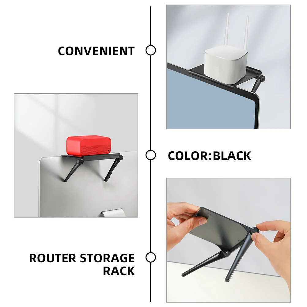 3Pcs Rack for Monitor Screen Router Holder Bracket Space Saver No Holes Needed Strong Plastic Desktop
3Pcs Rack for Monitor Screen Router Holder Bracket Space Saver No Holes Needed Strong Plastic Desktop