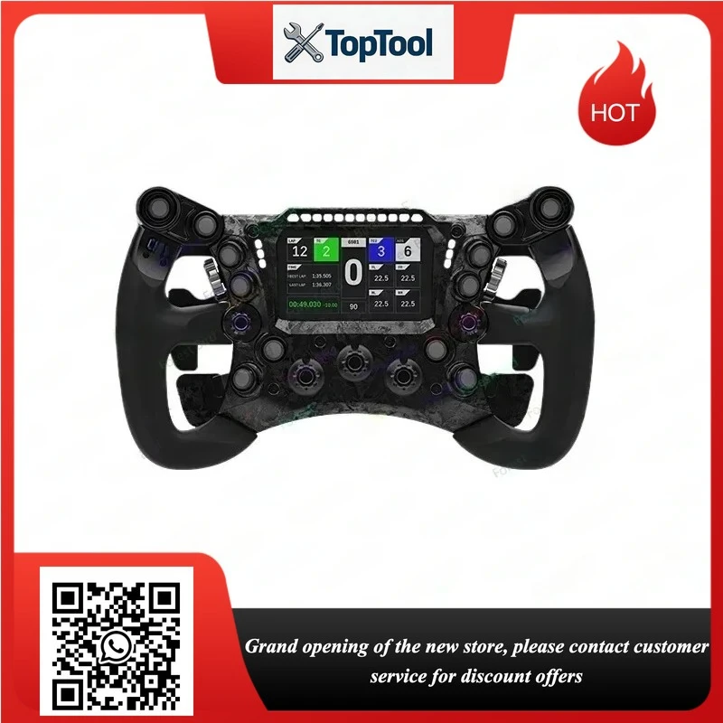 290GP 290Mm/11.4 Formula Racing Emulator Game Steering Wheel With Carbon Fiber Panel & 4.3 LCD
290GP 290Mm/11.4 Formula Racing Emulator Game Steering Wheel With Carbon Fiber Panel & 4.3 LCD