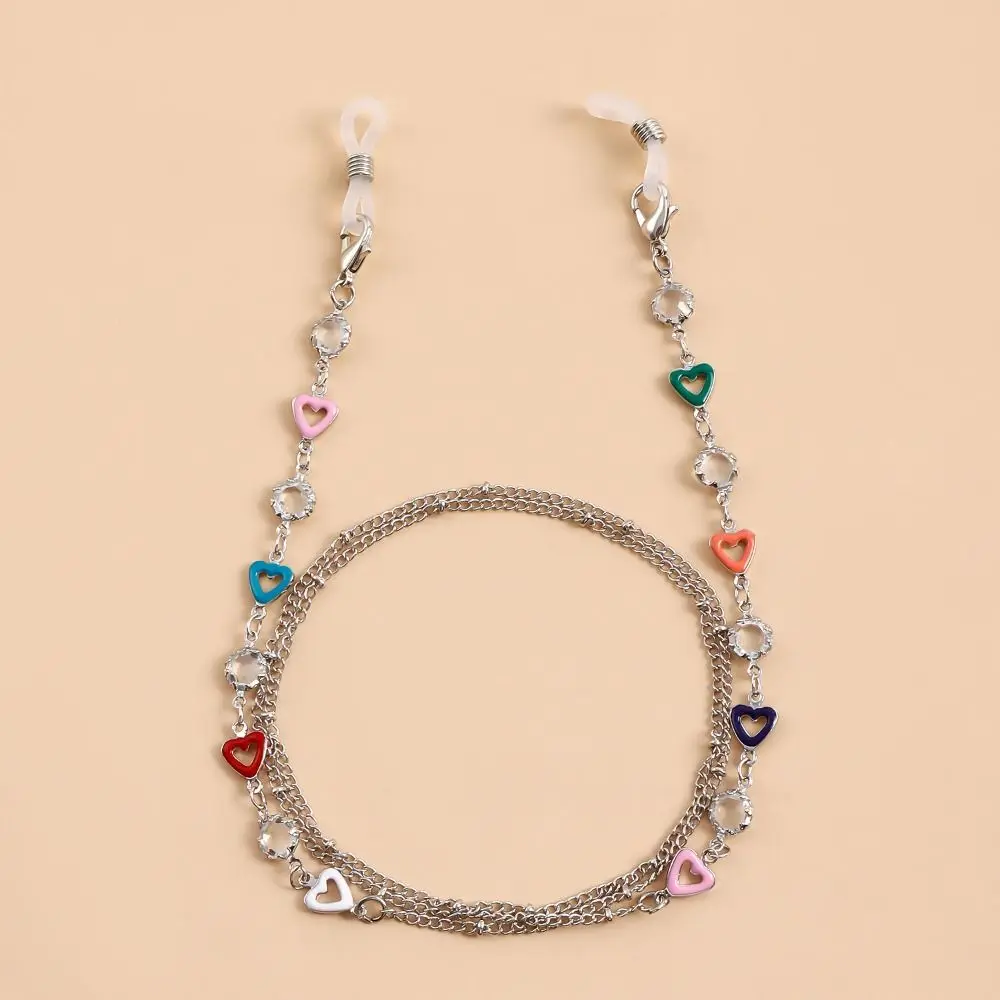 Metal Chain Metal Glasses Chain Rhinestone Colorful Sunglasses Chains Anti-lost Silver Beads Eyeglass Lanyard Women Girls
Metal Chain Metal Glasses Chain Rhinestone Colorful Sunglasses Chains Anti-lost Silver Beads Eyeglass Lanyard Women Girls