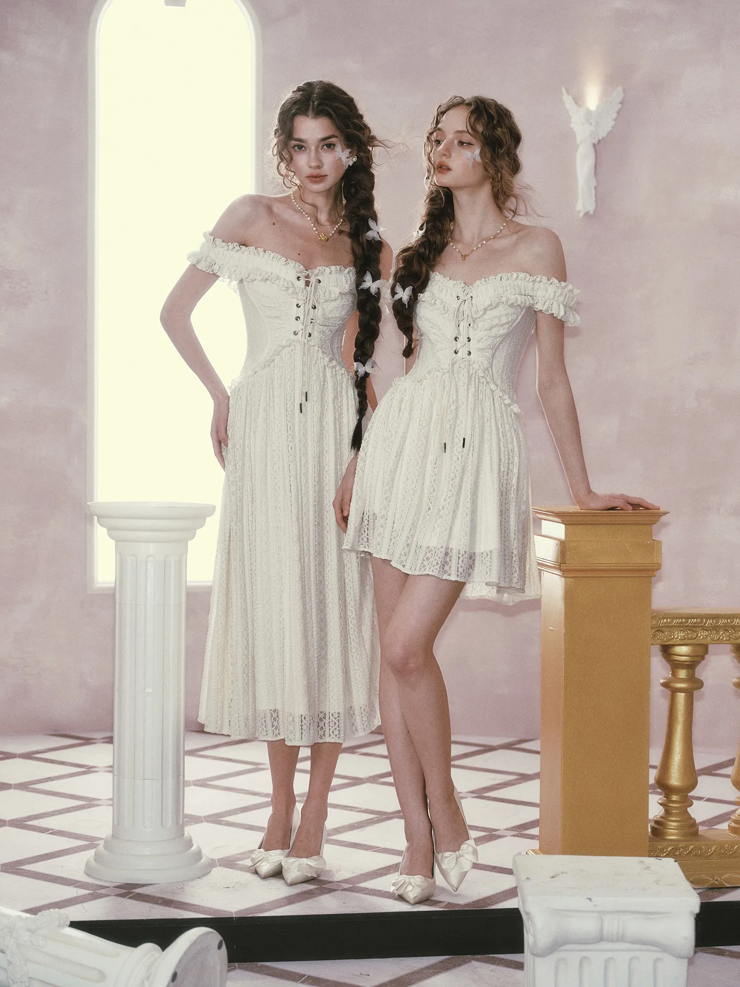 TIYIHAILEY Summer Sleeveless Slash Neck Dresses Mid-Calf Ladies Lace Patchwork Stretch XS-XL Vintage High Waist Lace Up White
TIYIHAILEY Summer Sleeveless Slash Neck Dresses Mid-Calf Ladies Lace Patchwork Stretch XS-XL Vintage High Waist Lace Up White