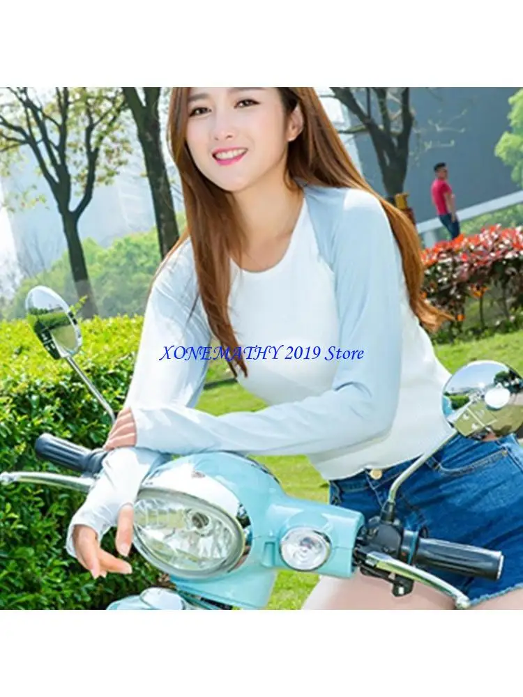 F42F Womens Summer Bolero Shrug Anti-UV Golf Cooling Shawl Arm Sleeve with Thumb Hole for Sun for Protection Outdoor Sports Arm
F42F Womens Summer Bolero Shrug Anti-UV Golf Cooling Shawl Arm Sleeve with Thumb Hole for Sun for Protection Outdoor Sports Arm