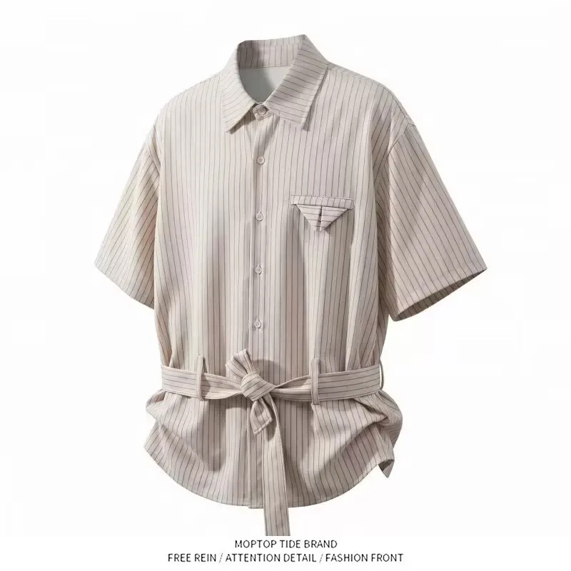 Women's Short Sleeve Striped Shirt Summer New Fashion Commuting Color Block Collar Shirt Breathable Lightweight Polyester
Women's Short Sleeve Striped Shirt Summer New Fashion Commuting Color Block Collar Shirt Breathable Lightweight Polyester