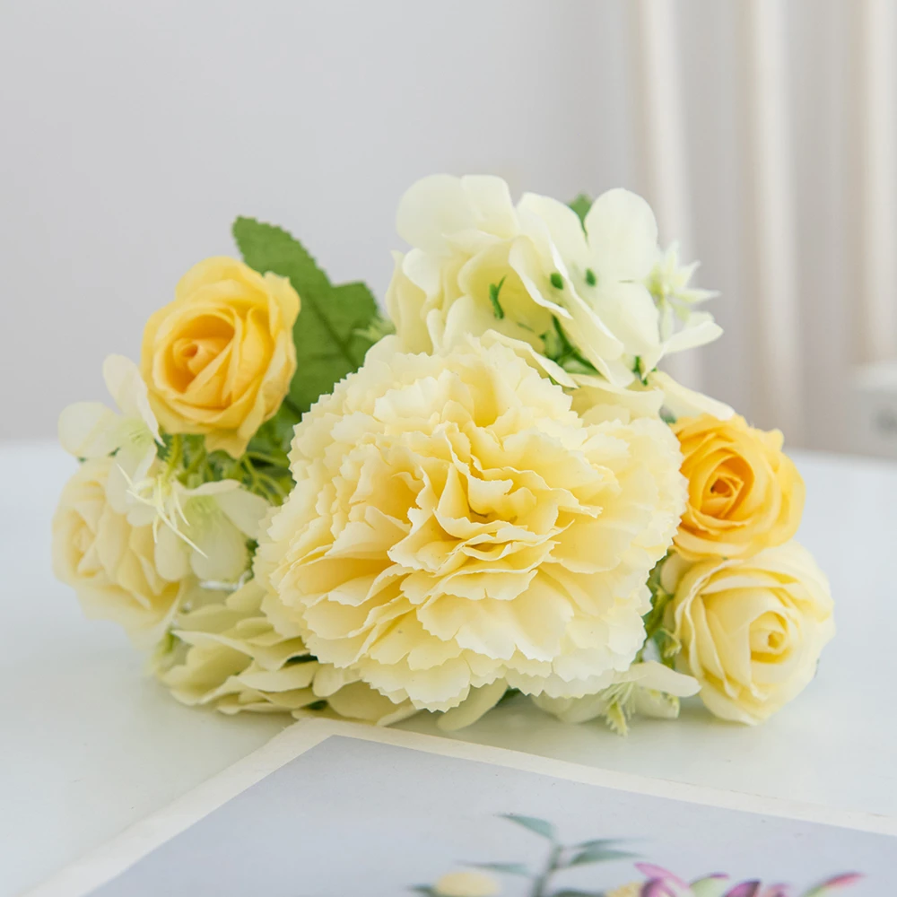 1pcSilk Artificial Flowers Carnation Festival Wedding Bridal Bouquet Wreath Home Room VaseTable Garden Arch DIY Gift Table Decor
1pcSilk Artificial Flowers Carnation Festival Wedding Bridal Bouquet Wreath Home Room VaseTable Garden Arch DIY Gift Table Decor