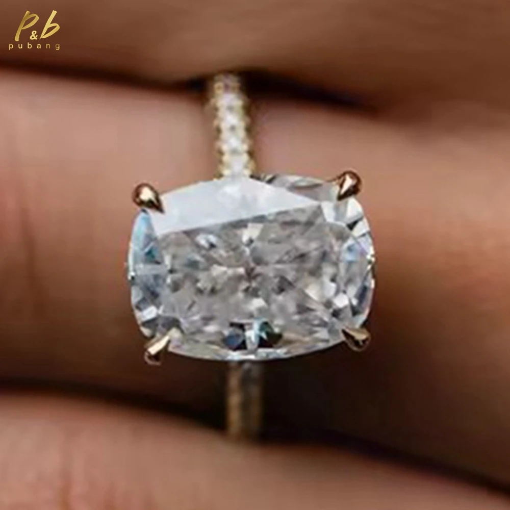 PuBang 3EX VVS1 D Color 14k Yellow Gold Moissanite Wedding Party Ring For Women 7 Carat Crushed Ice Cushion Cut Fine Luxury Gift
PuBang 3EX VVS1 D Color 14k Yellow Gold Moissanite Wedding Party Ring For Women 7 Carat Crushed Ice Cushion Cut Fine Luxury Gift
