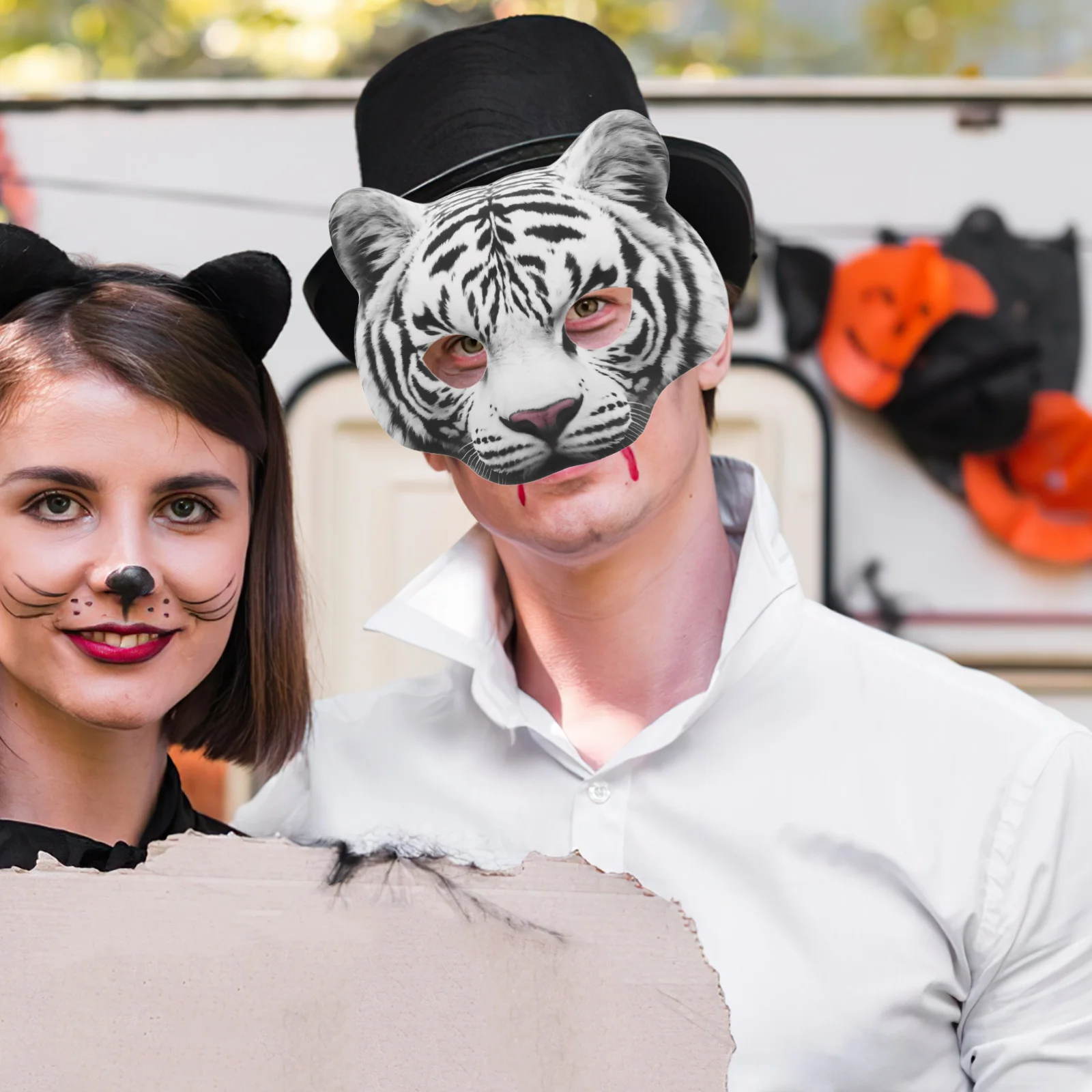 Simulated Tiger Mask Animal Masks for Adults Carnival Masquerade Outdoor Eva Photo Prop Man
Simulated Tiger Mask Animal Masks for Adults Carnival Masquerade Outdoor Eva Photo Prop Man