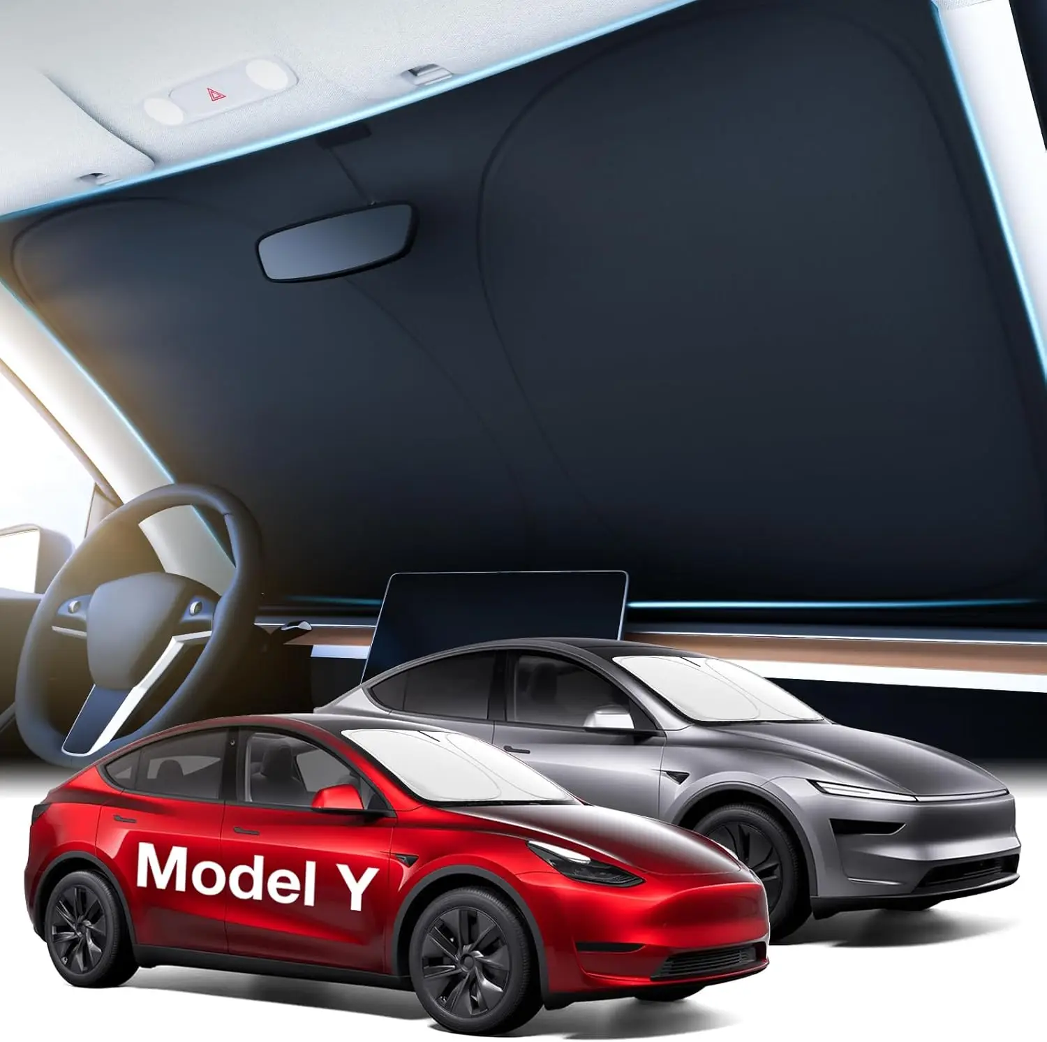 Windshield Sunshade For Tesla Model Y 2025 Juniper Model 3 Highland Sun Blockage Foldable Heat Insulation Sunshade Storage Bag
Windshield Sunshade For Tesla Model Y 2025 Juniper Model 3 Highland Sun Blockage Foldable Heat Insulation Sunshade Storage Bag