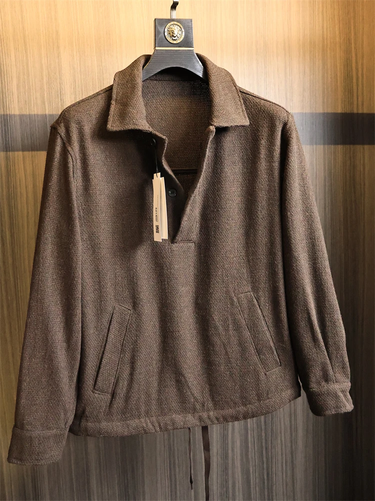 Вязаная смесь в стиле ретро с длинным воротником све, свободная посадка, мужская одежда кофейного цвета Ele, осень-зима Faion Urban Sle
Вязаная смесь в стиле ретро с длинным воротником све, свободная посадка, мужская одежда кофейного цвета Ele, осень-зима Faion Urban Sle