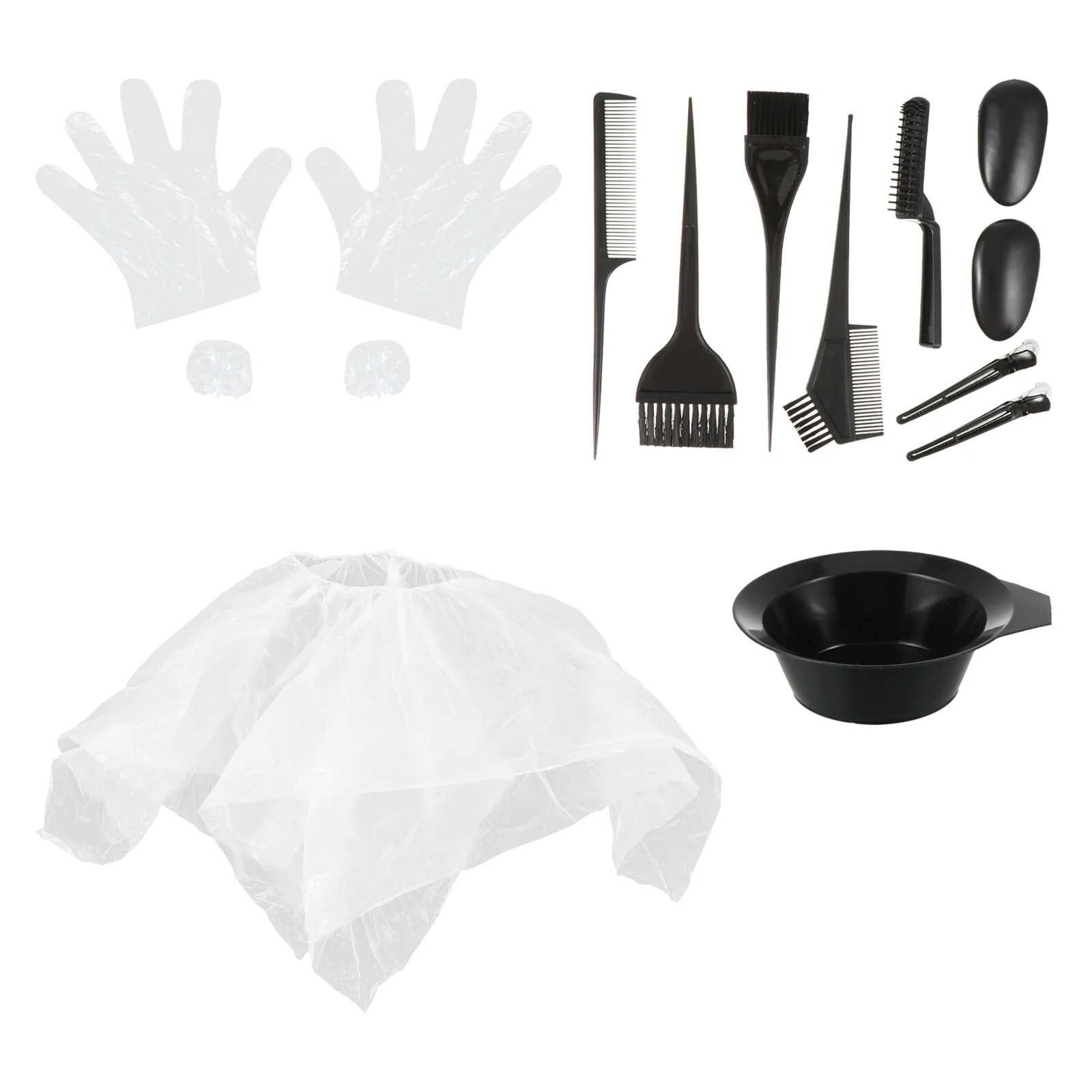 11 Pcs Dye Tool Set Disposable Shower Cap Gloves Bowl Coloring Supplies Premium Quality Plastic No Smell 11 Pieces Hair for Home
11 Pcs Dye Tool Set Disposable Shower Cap Gloves Bowl Coloring Supplies Premium Quality Plastic No Smell 11 Pieces Hair for Home