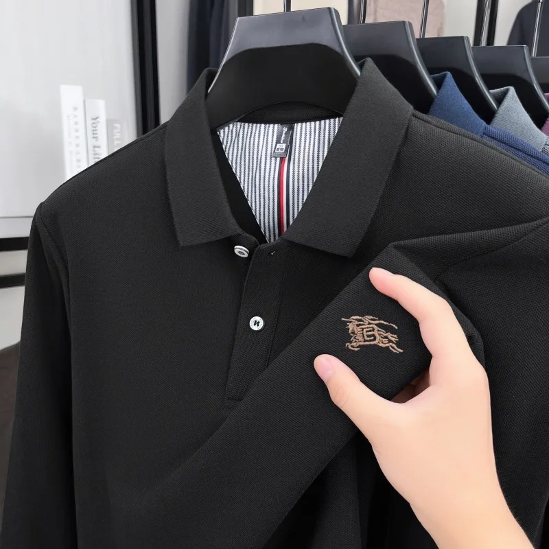 Дизайнерская марка 100% Хлопок Длинные рукава polo рубашка мужская легкая роскошь бизнес - досуг мода изысканная вышивка высококачественная футболка
Дизайнерская марка 100% Хлопок Длинные рукава polo рубашка мужская легкая роскошь бизнес - досуг мода изысканная вышивка высококачественная футболка