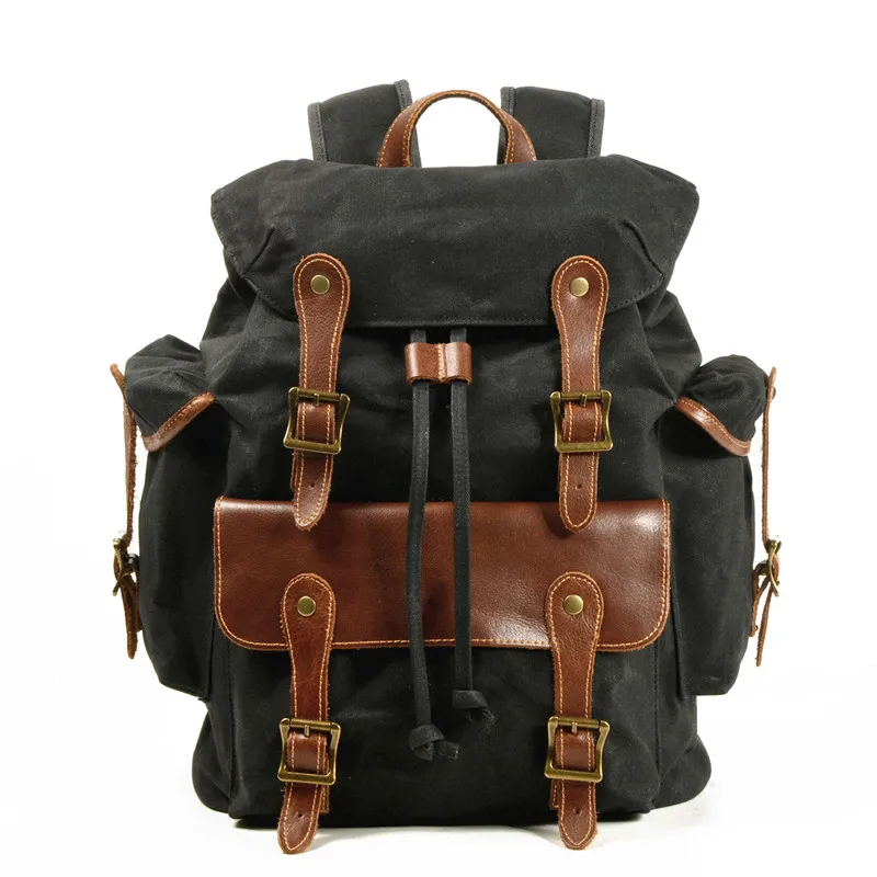 Canvas Backpack for Men Waterproof Waxed Rucksack Retro Travel Hiking Bag Durable Outdoor Daypack for Young Computer backpacks
Canvas Backpack for Men Waterproof Waxed Rucksack Retro Travel Hiking Bag Durable Outdoor Daypack for Young Computer backpacks