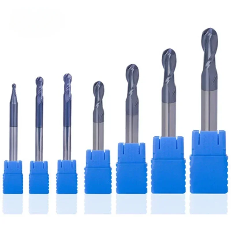NEW HRC45 Degrees Ball Nose End Mill 1mm~10mm 0.5mm 1.5mm 2mm 4mm 6mm 8mm Spindle Milling Cutter with Tool Shank of CNC Metal 
NEW HRC45 Degrees Ball Nose End Mill 1mm~10mm 0.5mm 1.5mm 2mm 4mm 6mm 8mm Spindle Milling Cutter with Tool Shank of CNC Metal