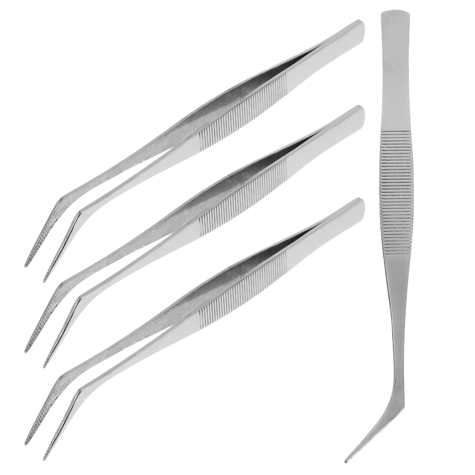 4pcs 4Cm Stainless Steel Anti-Static Precision Angled Tweezers For Electronics Repair Jewelry Lab Industrial Use Non-Magnetic
4pcs 4Cm Stainless Steel Anti-Static Precision Angled Tweezers For Electronics Repair Jewelry Lab Industrial Use Non-Magnetic