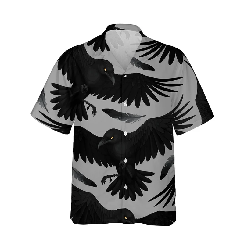 Summer Hot Animal Crow 3D Printed Men's Casual Funny Shirt Creative Bird Unisex Harajuku Cool Short Sleeve Top Button Shirts
Summer Hot Animal Crow 3D Printed Men's Casual Funny Shirt Creative Bird Unisex Harajuku Cool Short Sleeve Top Button Shirts