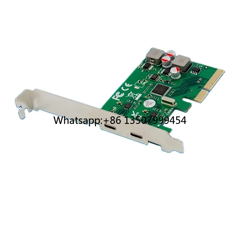 PCIe X4 ASM1142 2-port USB3.1 Type-C 10Gbps Industrial Control Expansion Card PCB Metal in Stock
PCIe X4 ASM1142 2-port USB3.1 Type-C 10Gbps Industrial Control Expansion Card PCB Metal in Stock