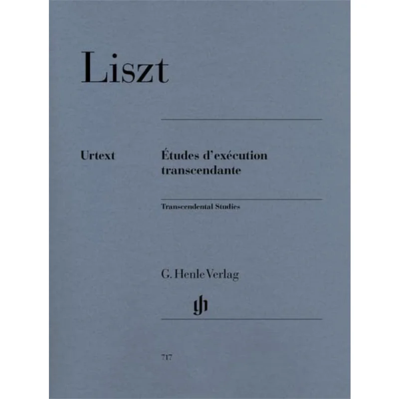 HN717 Liszt Transcendental Studies Heinemann ErnstGnter G Henle Verlag 9790201807171 Book
HN717 Liszt Transcendental Studies Heinemann ErnstGnter G Henle Verlag 9790201807171 Book