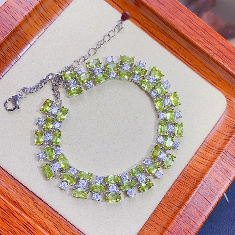 Natural Olivine Bracelet for women silver 925 jewelry luxury gem stones 18k gold plated free shiping items
Natural Olivine Bracelet for women silver 925 jewelry luxury gem stones 18k gold plated free shiping items