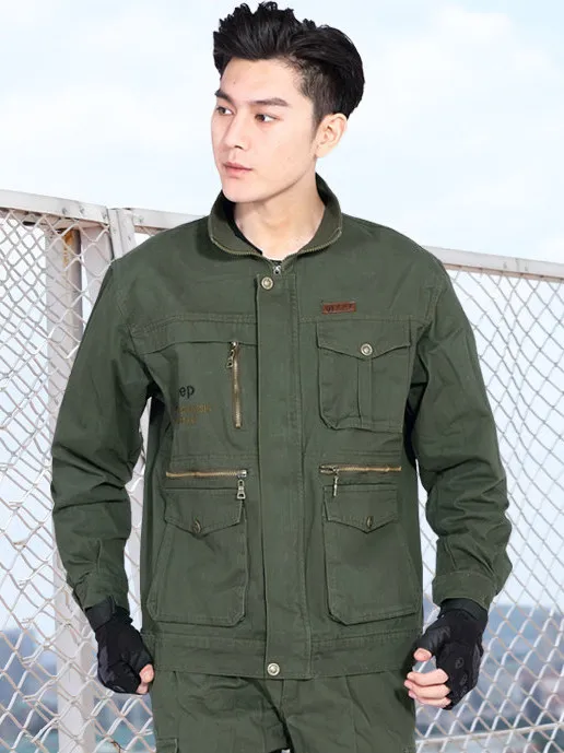 Men's Work orm Set Spring Autumn Cotton Blend Fabric Multi ket Labor Workwear for Office And Fac Environments
Men's Work orm Set Spring Autumn Cotton Blend Fabric Multi ket Labor Workwear for Office And Fac Environments