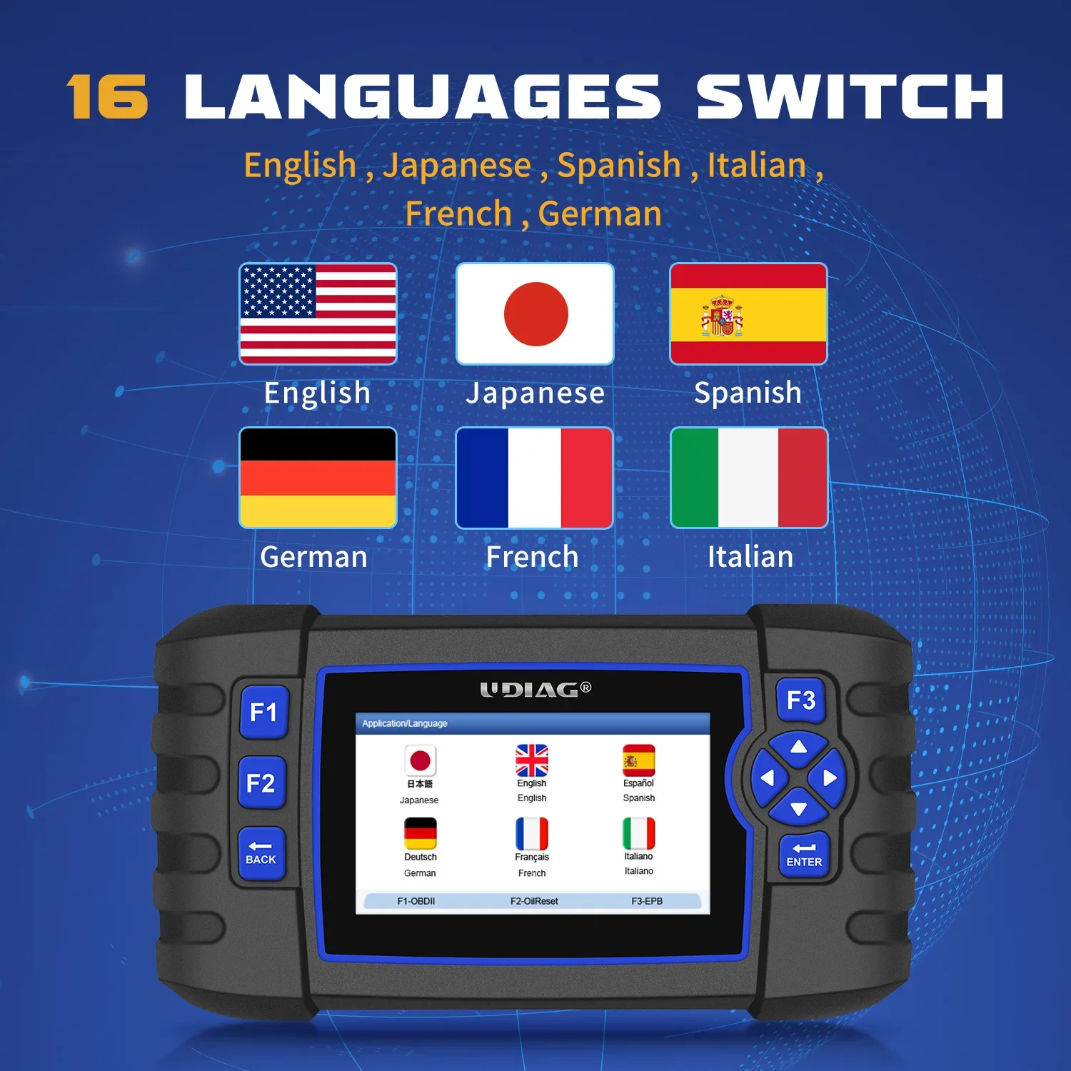 A300 II Electric Vehicle Diagnostic Instrument English Code Reader Analyzer Cable Plastic Material Engine Analyzer
A300 II Electric Vehicle Diagnostic Instrument English Code Reader Analyzer Cable Plastic Material Engine Analyzer